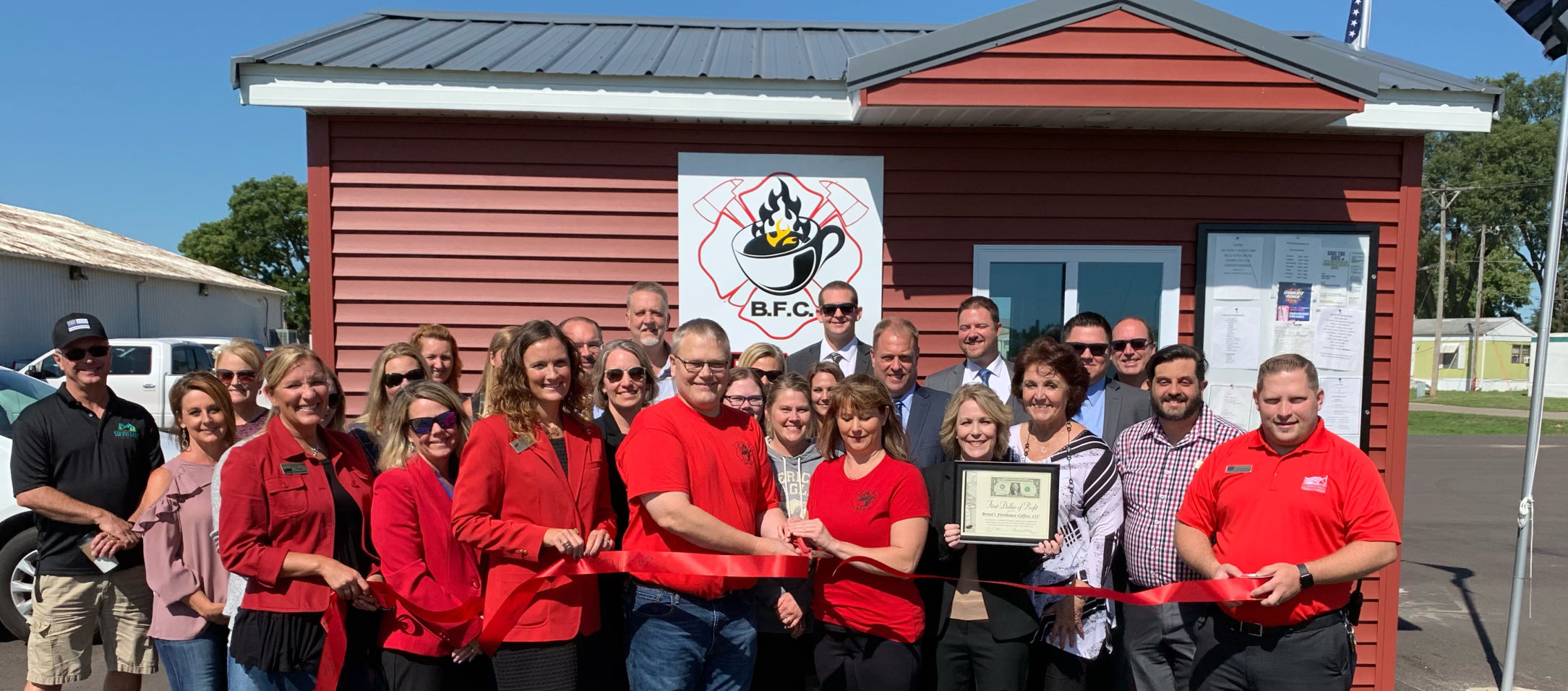 Brent's Firehouse Coffee honored with ribboncutting
